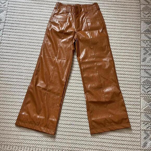 Free People Twin Flame Faux Leather Pant - Picture 3 of 5